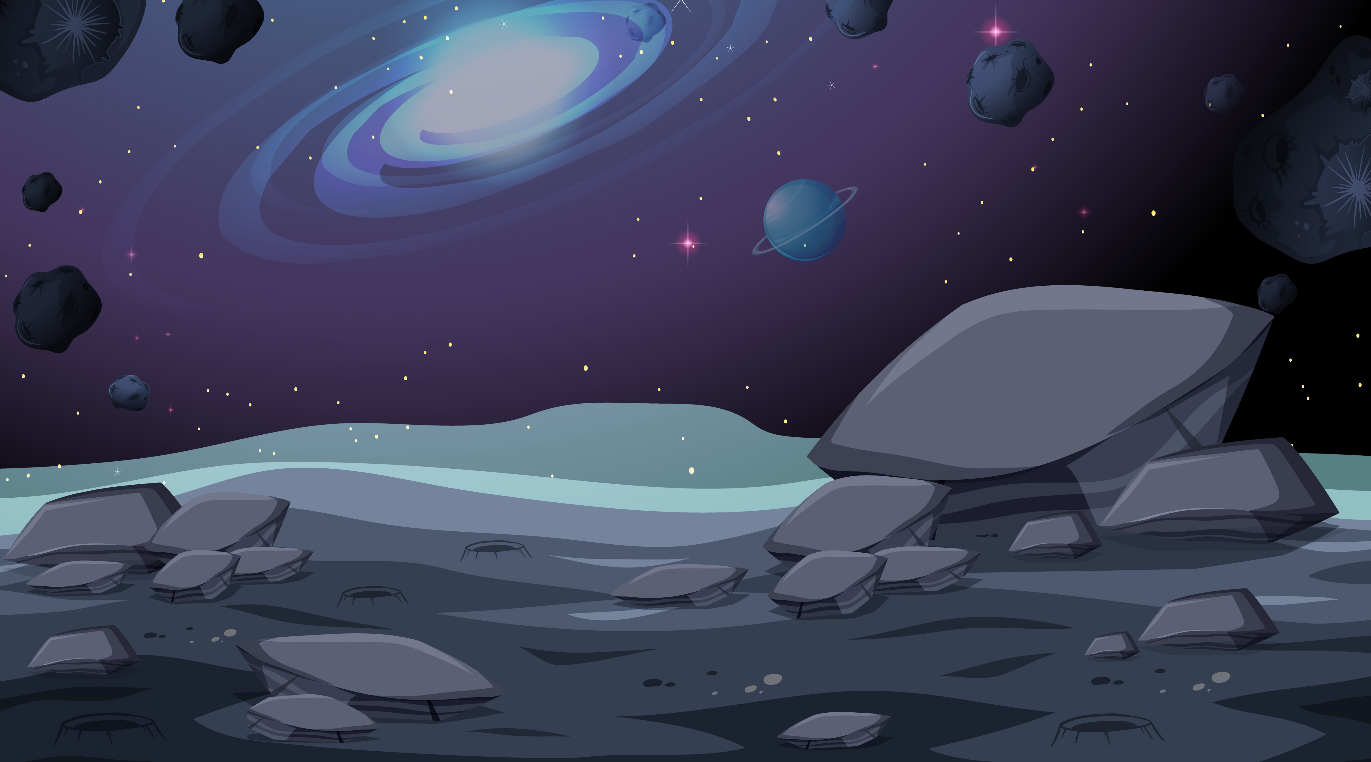 Isolated space background scene